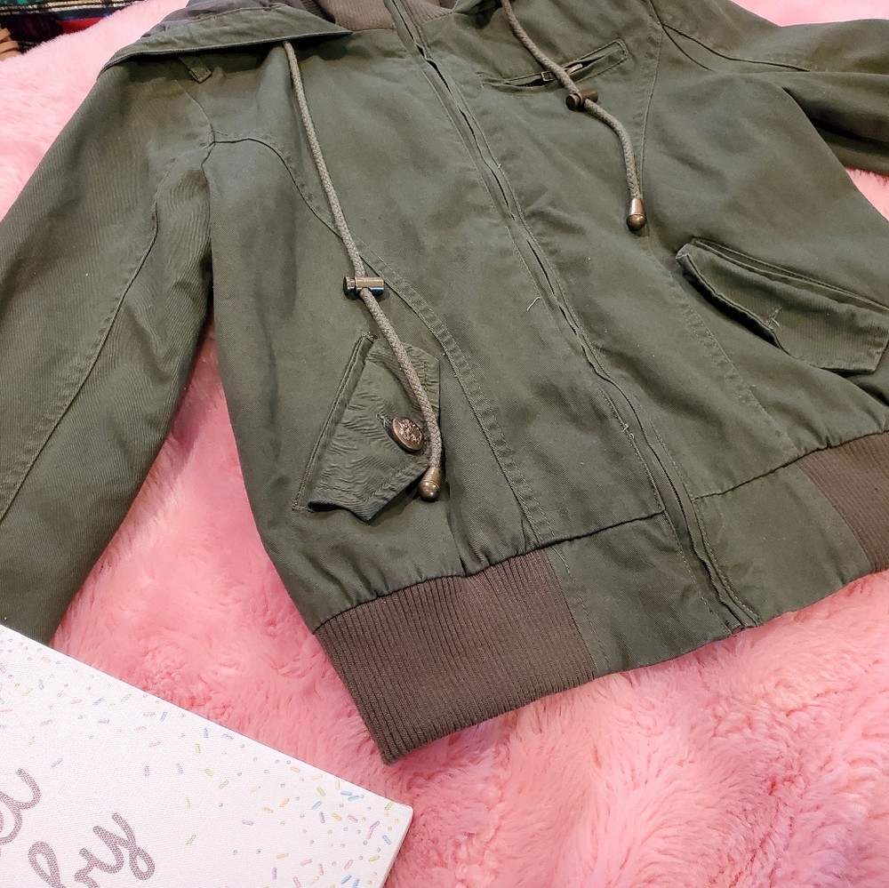 Hooded bomber jacket - Picture 5 of 12